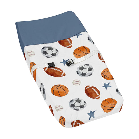 Sweet Jojo Designs Sports Theme Boy Baby Changing Pad Cover Infant Newborn