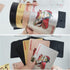 Waterproof Playing Cards, 4 Decks Plastic Black Rose Gold Foil Poker Cards for Game Parties