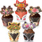 60 Woodland Cupcake Wrappers & Toppers, Deer Cupcake Liners for Wild One Birthday Party Decorations