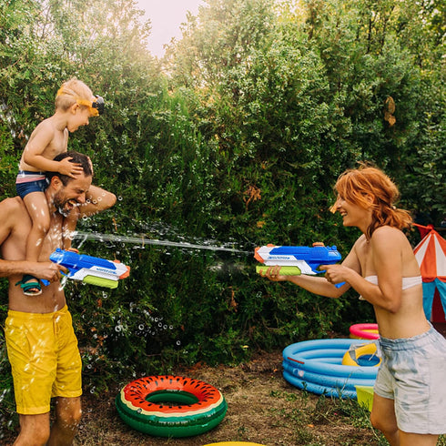 Summer Soaker Water Guns for Kids, 400CC/40ft Squirt Guns for Boys, Girls, Adults - 2 Pack Outdoor Toy