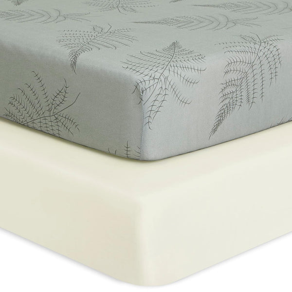 Evolur Rawrsome Dark 2 Pack Crib Sheet, Fitted Crib Sheet for Standard