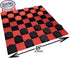 Matty's Toy Stop Deluxe Giant Checkers Game with 6" Foam Discs, 48" Game Mat and Storage Bag for Indoor/Outdoor