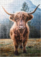 MyPuzzle Highland Cattle in The Italian Dolomites - Premium 500 Piece Jigsaw Puzzle for Adults