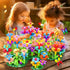 184Pcs Flower Garden Building Toys for Girls Age 3-7, Upgrade DIY Stacking Toys, STEM Educational Toddler Toys