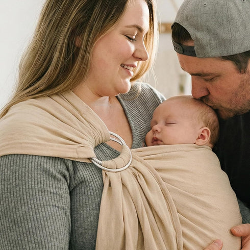 (7-35 lbs) Baby Ring Sling Wrap, Lightweight Baby Carrier Sling Toddler Sling, Cotton Infants Wraps Carrier