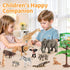 12PCS Set, Playset Realistic Safari Animals Figures Learning Toys Large African Animal Toys, Wild Zoo Animal Toys