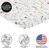 Sweet Jojo Designs Baby Fitted Mini Crib Sheet (Multicolor Boho Floral) for Girls, Newborn/Infant Nursery, Play Yards