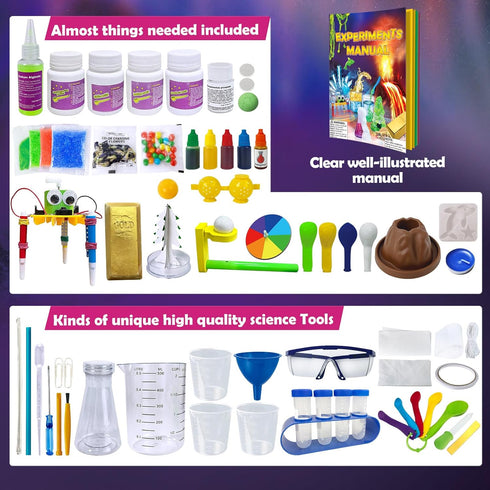 150 Set UNGLINGA Experiments Science Kits for Kids, S.T.E.M Educational Project Toys for Boys Girls Birthday Gifts