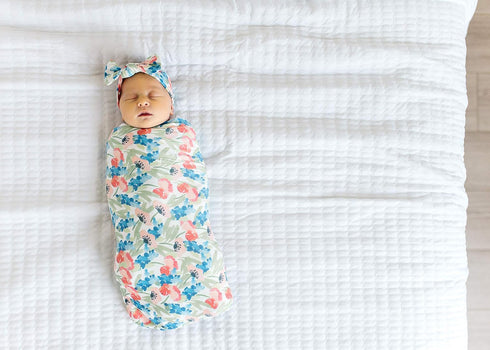 Cozy Wren Large Premium Knit Baby Swaddle Blanket - Perfect for Moments