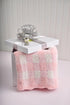 Mud Pie Children's Pink Gingham Chenille Blanket