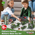 WishaLife City War Military Base Building Set with Army Car, Tank, Airplane, Helicopter - 1162 PCS Gift for Kids