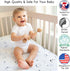 Sweet Jojo Designs Fitted Baby Crib Sheets (Blue Moon and Stars) for Girls and Boys, Infant Nursery, Toddler Room