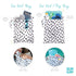 Bumkins Waterproof Wet Bag for Baby, Travel, Swim Suit, Cloth Diapers, Pump Parts, Pool, Gym Clothes, Toiletry, Strap