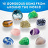 Gemstone Dig Kit – Dig Up 10 Real Gemstones and Crystals, Science Kit for Kids, Gift for Girls and Boys