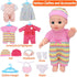Besurejoy 12'' Playset 4 Set 3+ Baby Doll Nursery Care with Outfits,Clothes Hanger,Swaddle Blanket,Feeding