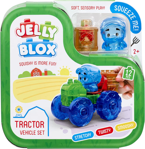 Jelly Blox Tractor Set | Includes 12 Pieces | Toddler & Preschool