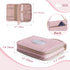 Diaper Clutch Bag with 2 Pieces Wipes Dispensers, Small Diaper Bag with Multiple Pockets for Baby Necessities, Pink
