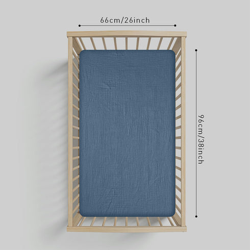 2 Pack, Pack 360 Set Muslin Mini Crib Sheets Soft Breathable Cotton Mini Crib & N Play Fitted Mattress Sheets, Snug