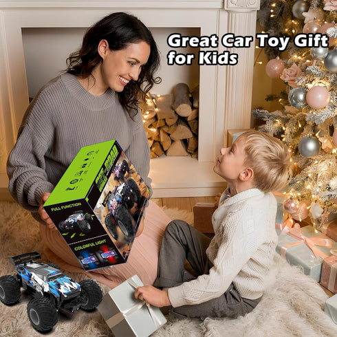 Sjpzwcrl Rechargeable Remote Control Car Toys: - Hand Controlled Monster Truck for Boy Electric Rock Crawler Toys
