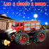 2.4GHz 1:18 2Pcs Remote Control Car, RC Fire Truck for Kids, RC Monster Truck Toy Scale Model Vehicle with LED Lights