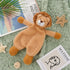Apricot Lamb Stuffed Animals Security Blanket, Yellow Lion Infant Nursery Character Blanket, Plush (10 Inches)