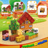 35PCS 3-8, 3-5Fun Farm Animal Magnetic Building Blocks Travel Toys, Magnetic Cubes for Kids Portable STEM Building