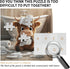 PICKFORU 1000 Highland Cow Puzzles for Adults Pieces,Cute Cow Jigsaw Puzzle, Funny Bathroom Calf Puzzles, Challenging