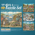 Bits and Pieces – 4-in-1 Multi-Pack, 1000 Piece Jigsaw Puzzles for Adults, 'Seasons in The Country' Bundle