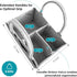 Cute Castle 2 Pack Diaper Caddy Organizer - Portable Baby Caddy Organizer with Handle, Nursery Storage Bin and Car