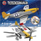 Airfix Quickbuild P-51D Mustang Airplane Brick Building Plastic Model Kit, J6016