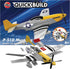 Airfix Quickbuild P-51D Mustang Airplane Brick Building Plastic Model Kit, J6016