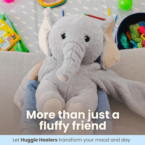 Weighted Elephant Stuffed Animal - 4.5 lbs, Premium Plushies with Long Comforting Arms for Soothing Hugs, Anxiety Relief