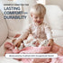 100% 7 Cotton Muslin Baby Blanket - Large Reversible Receiving Blankets for Baby Girls, Soft & Lightweight, Perfect