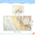 SyXIOP 28" 52" Shells Lying on The Sandy Beach Cooling Baby Waterproof Crib Mattress pad x Reusable Crib Padding