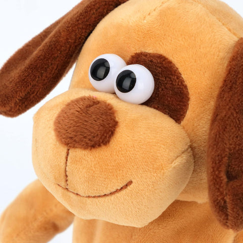 Hopearl Talking Dog Toy, Interactive Animated Plush Buddy, Repeats What You Say, 8'' for Toddlers