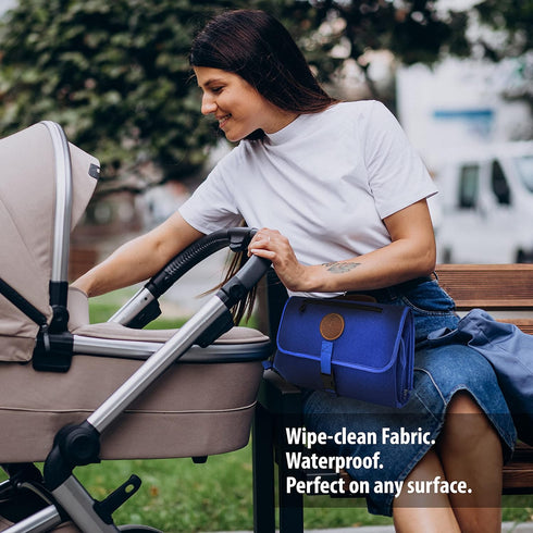 Portable Changing Pad for Baby - Diaper Changing Pad Portable - Waterproof, Foldable and Easy to Clean Travel Baby