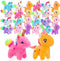 24 Pcs Mini Plush Unicorn Stuffed Animals, Unicorn Party Favors, DIY Plush Keychain for Birthday Wedding Gift