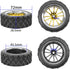 ShareGoo 4Pcs 1/10 On Road Tires & Plastics Wheel Rims, 12mm Hex Compatible with Tamiya TT01 Kyosho