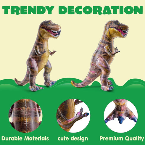 JOYIN T-Rex Dinosaur Inflatable, 30" Tyrannosaurus Rex Toy for Party Decorations and Birthday Gift