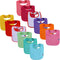 12 Pack Terry Drool Cotton Bibs, Unisex Baby Bibs with Fiber Filling