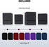 Set) ZLCA Card Deck Box for Trading Cards,PU Leather Magnetic Card Storage Box Fits for TCG CCG Magic Game Cards(Black