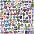 Trippy Stickers for Adults, Waterproof (50 Pcs) for Kindle, Water Bottles, Scrapbook