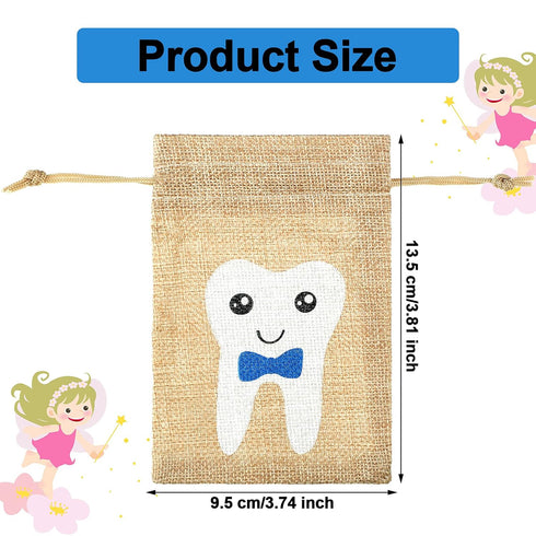 Shappy Tooth Fairy Bag Pouch for Boys and Girls to Place Under Pillow Milk Teeth Container Box Tooth Holder Keepsake