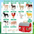 Farm Animals Toys for 3+ Year Old Toddlers, Big Wooden Barn Farm Playset with Figures, Educational Learning Toys, Ideal