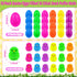 NAWITDA 18 Pack Easter Eggs Fillers with LED Chick Puffer Balls, Easter Eggs Filled with Light Up Fidget Stress Toys