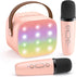 YLL Mini Karaoke Machine for Kids Adults, Portable Bluetooth Speaker with 2 Wireless