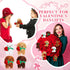 Liliful 20 Pcs Valentine Animals Dog with Rose - Mini Valentine's Day Plushie Gifts
