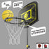 Kids Basketball Hoop Indoor Outdoor, Portable Adjustable Height 3.6ft-6.2ft for Boys Girls Age 3-8 Sports Toy