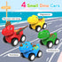 1 2 3 4 5 2-4 4 AUTGA Dinosaur Toys for Year Old Boy, Dinosaur Trucks for Toddlers Years with Small Pull Back Dino
