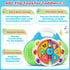 1 2 3 1-3 KIZZYEA Musical Toddler Learning Toy, Alphabet Flip Book with Lights & Sounds, Car Seat & Travel Toy for Year